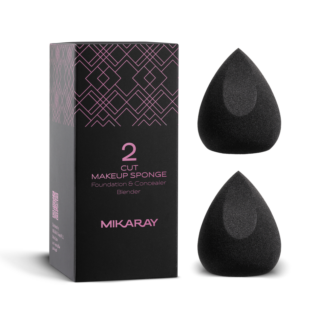 2 CUT MAKEUP SPONGE - Foundation & Concealer Blender