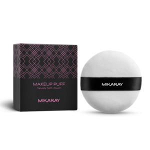 Velvety makeup puff for flawless powder application